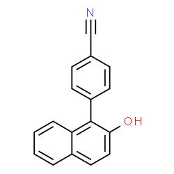 ChemSpider 2D Image | 4-(2-Hydroxy-1-naphthyl)benzonitrile | C17H11NO