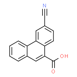 ChemSpider 2D Image | 6-Cyano-9-phenanthrenecarboxylic acid | C16H9NO2