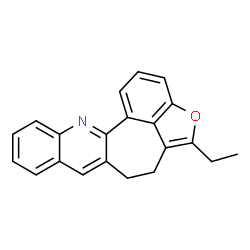 ChemSpider 2D Image | 2-Ethyl-3,4-dihydrobenzofuro[3',4':5,6,7]cyclohepta[1,2-b]quinoline | C21H17NO