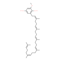 ChemSpider 2D Image | 2-[(2Z,6E,10E,14E,18Z)-3,7,11,15,19,23-Hexamethyl-2,6,10,14,18,22-tetracosahexaen-1-yl]-6-methoxy-1,4-benzenediol | C37H56O3
