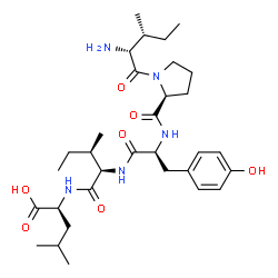 ChemSpider 2D Image | D-Isoleucyl-L-prolyl-L-tyrosyl-D-isoleucyl-L-leucine | C32H51N5O7