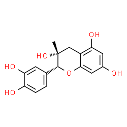 ChemSpider 2D Image | (2R,3R)-2-(3,4-Dihydroxyphenyl)-3-methyl-3,5,7-chromanetriol | C16H16O6
