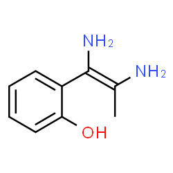 ChemSpider 2D Image | 2-[(1Z)-1,2-Diamino-1-propen-1-yl]phenol | C9H12N2O