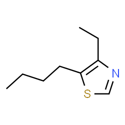 ChemSpider 2D Image | 5-Butyl-4-ethylthiazole | C9H15NS