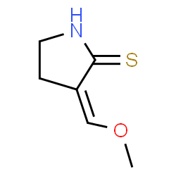 ChemSpider 2D Image | (3Z)-3-(Methoxymethylene)-2-pyrrolidinethione | C6H9NOS