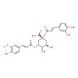 ChemSpider 2D Image | 1-Caffeoyl-5-feruloylquinic acid | C26H26O12