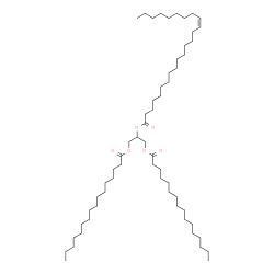 ChemSpider 2D Image | 1,3-Bis(palmitoyloxy)-2-propanyl (15Z)-15-tetracosenoate | C59H112O6