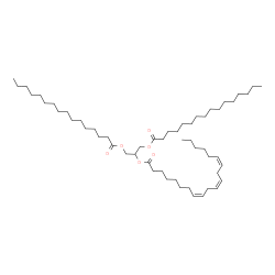 ChemSpider 2D Image | 1,3-Bis(palmitoyloxy)-2-propanyl (8Z,11Z,14Z)-8,11,14-icosatrienoate | C55H100O6