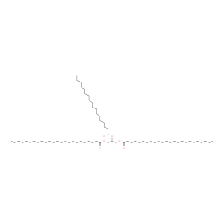 ChemSpider 2D Image | 2-(Stearoyloxy)-1,3-propanediyl ditetracosanoate | C69H134O6