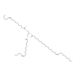ChemSpider 2D Image | 1,3-Bis[(9Z)-9-tetradecenoyloxy]-2-propanyl (15Z)-15-tetracosenoate | C55H100O6