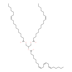 ChemSpider 2D Image | 1,3-Bis[(11Z)-11-octadecenoyloxy]-2-propanyl (8Z,11Z,14Z)-8,11,14-icosatrienoate | C59H104O6
