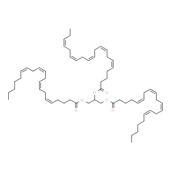 ChemSpider 2D Image | 1,3-Bis[(5Z,8Z,11Z,14Z)-5,8,11,14-icosatetraenoyloxy]-2-propanyl (5Z,8Z,11Z,14Z,17Z)-5,8,11,14,17-icosapentaenoate | C63H96O6