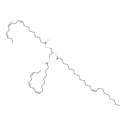 ChemSpider 2D Image | 1,3-Bis[(9Z,12Z,15Z)-9,12,15-octadecatrienoyloxy]-2-propanyl (13Z)-13-docosenoate | C61H104O6