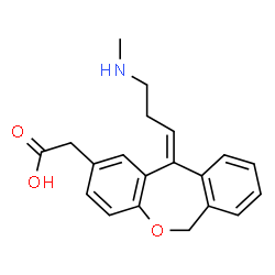 ChemSpider 2D Image | N-Desmethyl Olopatadine | C20H21NO3