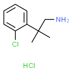 ChemSpider 2D Image | 2-(2-Chlorophenyl)-2-methyl-1-propanamine hydrochloride (1:1) | C10H15Cl2N