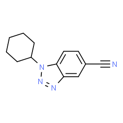 ChemSpider 2D Image | 1-Cyclohexyl-1H-benzotriazole-5-carbonitrile | C13H14N4