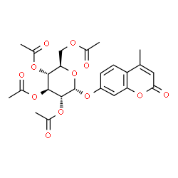 ChemSpider 2D Image | 4-Methyl-2-oxo-2H-chromen-7-yl 2,3,4,6-tetra-O-acetyl-alpha-D-glucopyranoside | C24H26O12