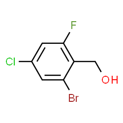 ChemSpider 2D Image | (2-Bromo-4-chloro-6-fluorophenyl)methanol | C7H5BrClFO