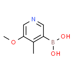 ChemSpider 2D Image | (5-Methoxy-4-methyl-3-pyridinyl)boronic acid | C7H10BNO3