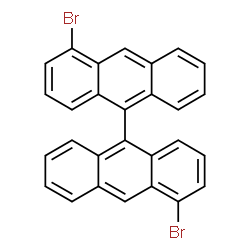 ChemSpider 2D Image | 4,4'-Dibromo-9,9'-bianthracene | C28H16Br2