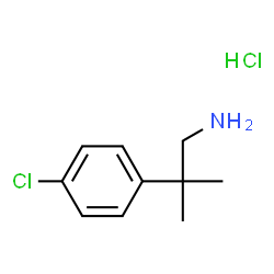 ChemSpider 2D Image | 2-(4-Chlorophenyl)-2-methyl-1-propanamine hydrochloride (1:1) | C10H15Cl2N