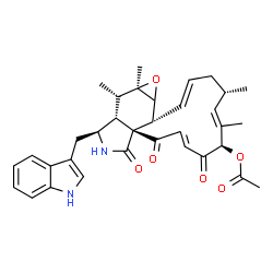 ChemSpider 2D Image | 19-O-acetylchaetoglobosin A | C34H38N2O6