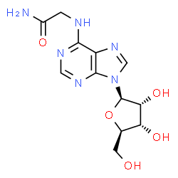 ChemSpider 2D Image | alpha-N-(9-beta-D-ribofuranosylpurin-6-yl)glycinamide | C12H16N6O5