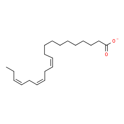 ChemSpider 2D Image | (11Z,14Z,17Z)-11,14,17-Icosatrienoate | C20H33O2