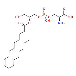 ChemSpider 2D Image | 2-oleoyl-sn-glycero-3-phosphoserine | C24H46NO9P