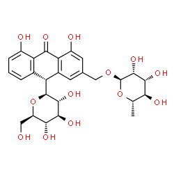 ChemSpider 2D Image | ALOINOSIDE B | C27H32O13