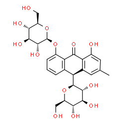 ChemSpider 2D Image | CASCAROSIDE C | C27H32O13