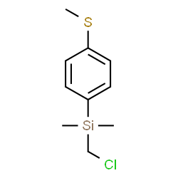 ChemSpider 2D Image | (Chloromethyl)(dimethyl)[4-(methylsulfanyl)phenyl]silane | C10H15ClSSi