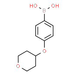 ChemSpider 2D Image | [4-(Tetrahydro-2H-pyran-4-yloxy)phenyl]boronic acid | C11H15BO4