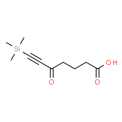 ChemSpider 2D Image | 5-Oxo-7-(trimethylsilyl)-6-heptynoic acid | C10H16O3Si