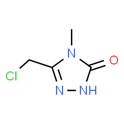 ChemSpider 2D Image | 3-(chloromethyl)-4-methyl-4,5-dihydro-1H-1,2,4-triazol-5-one | C4H6ClN3O