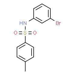 ChemSpider 2D Image | N-(3-Bromophenyl)-4-methylbenzenesulfonamide | C13H12BrNO2S