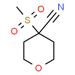 ChemSpider 2D Image | 4-methanesulfonyloxane-4-carbonitrile | C7H11NO3S