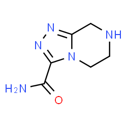ChemSpider 2D Image | 5,6,7,8-Tetrahydro[1,2,4]triazolo[4,3-a]pyrazine-3-carboxamide | C6H9N5O