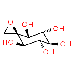 ChemSpider 2D Image | (3S,4R,5R,6S,7R,8R)-1-Oxaspiro[2.5]octane-4,5,6,7,8-pentol | C7H12O6