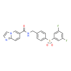 ChemSpider 2D Image | GNE-617 | C21H15F2N3O3S