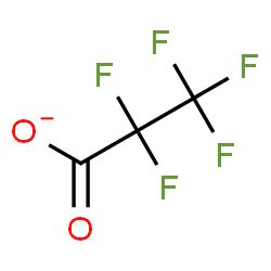 ChemSpider 2D Image | Pentafluoropropanoate | C3F5O2