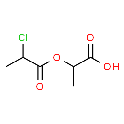 ChemSpider 2D Image | 2-[(2-Chloropropanoyl)oxy]propanoic acid | C6H9ClO4