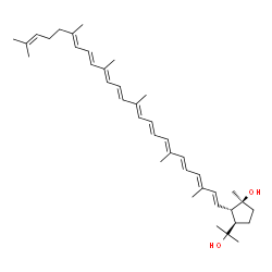 ChemSpider 2D Image | (5S,6S)-1,2,5,6-Tetrahydro-2,6-cyclo-psi,psi-carotene-1,5-diol | C40H58O2