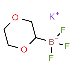 ChemSpider 2D Image | Potassium 1,4-dioxan-2-yl(trifluoro)borate(1-) | C4H7BF3KO2