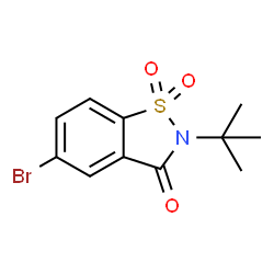 ChemSpider 2D Image | 5-bromo-2-tert-butyl-2,3-dihydro-1??,2-benzothiazole-1,1,3-trione | C11H12BrNO3S