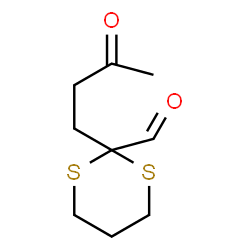 ChemSpider 2D Image | 2-(3-Oxobutyl)-1,3-dithiane-2-carbaldehyde | C9H14O2S2