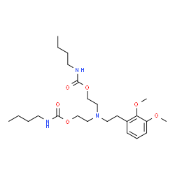 ChemSpider 2D Image | {[2-(2,3-Dimethoxyphenyl)ethyl]imino}di-2,1-ethanediyl bis(butylcarbamate) | C24H41N3O6
