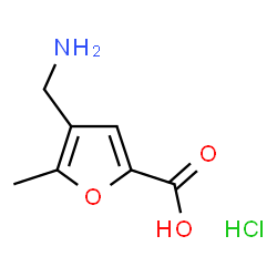 ChemSpider 2D Image | 4-(Aminomethyl)-5-methyl-2-furoic acid hydrochloride (1:1) | C7H10ClNO3
