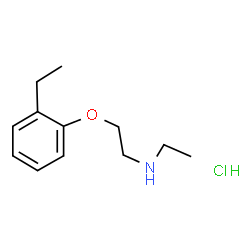 ChemSpider 2D Image | ETHYL[2-(2-ETHYLPHENOXY)ETHYL]AMINE HYDROCHLORIDE | C12H20ClNO