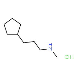 ChemSpider 2D Image | (3-CYCLOPENTYLPROPYL)(METHYL)AMINE HYDROCHLORIDE | C9H20ClN